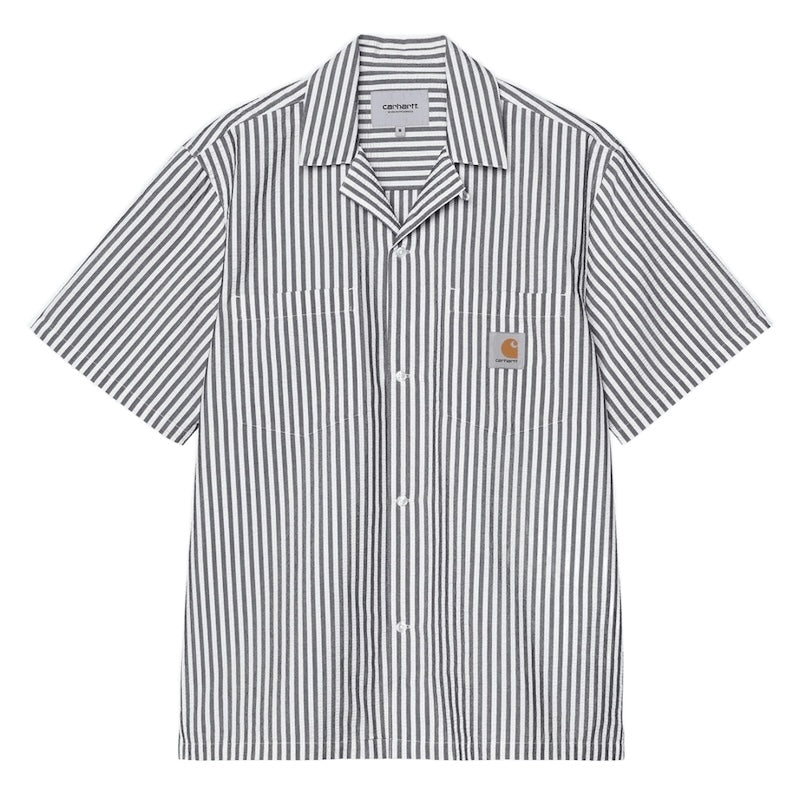 Carhartt WIP S/Sシャツ S/S LEAVEL SHIRT ブラック 商品画像 正面