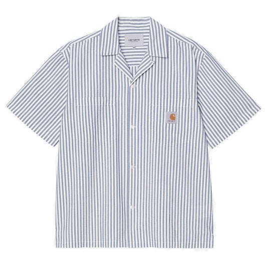 Carhartt WIP S/Sシャツ S/S LEAVEL SHIRT ブルー 商品画像 正面