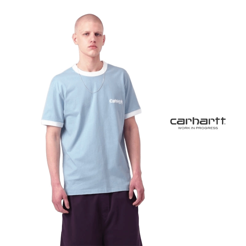 Carhartt WIP Tシャツ S/S IP RINGER T-SHIRT" (Icaria) 着用画像 正面