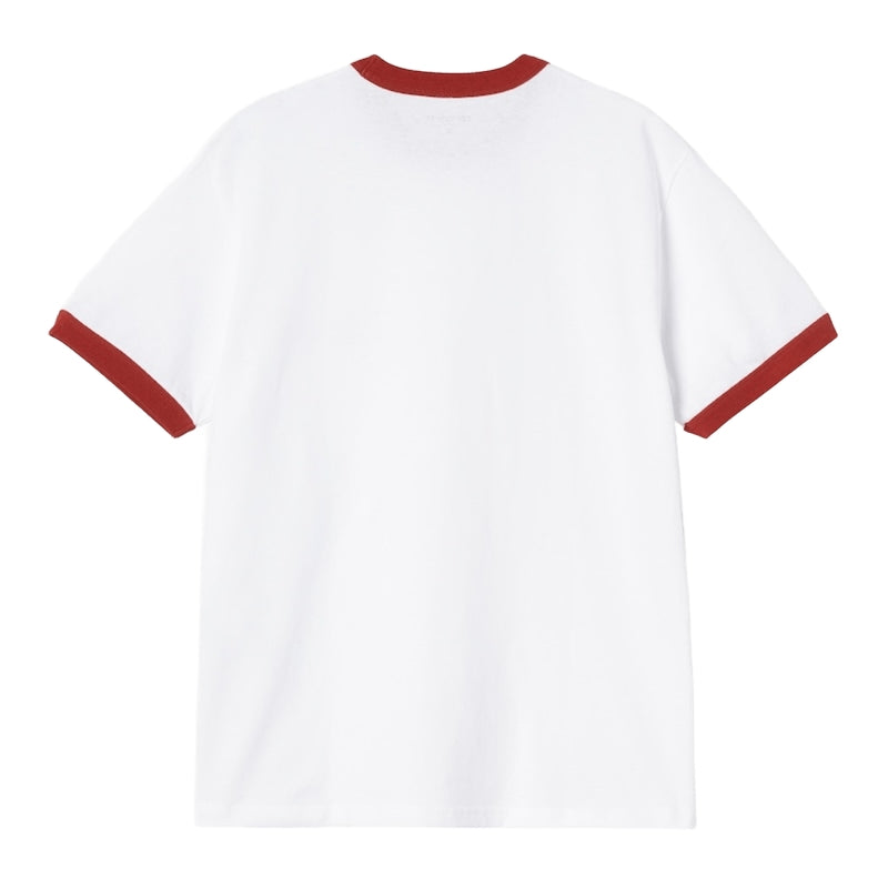 Carhartt WIP Tシャツ S/S IP RINGER T-SHIRT" (White) 商品画像 背面