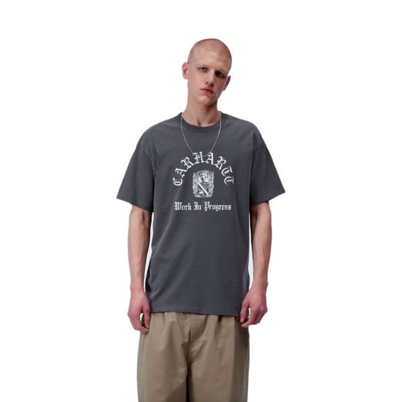 Carhartt WIP Tシャツ S/S COAT OF ARMS T-SHIRT ブラック 着用画像 正面