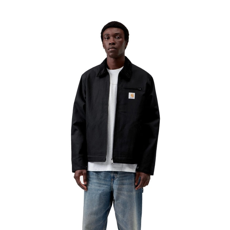 Carhartt WIP デトロイトジャケット DETROIT JACKET (Black / Black, Rigid) 着用画像 正面 1
