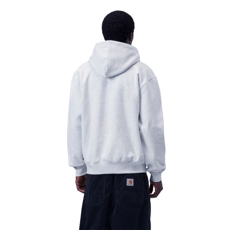 Carhartt WIP パーカー HOODED CARHARTT SWEATSHIRT (Ash) 着用画像 背面