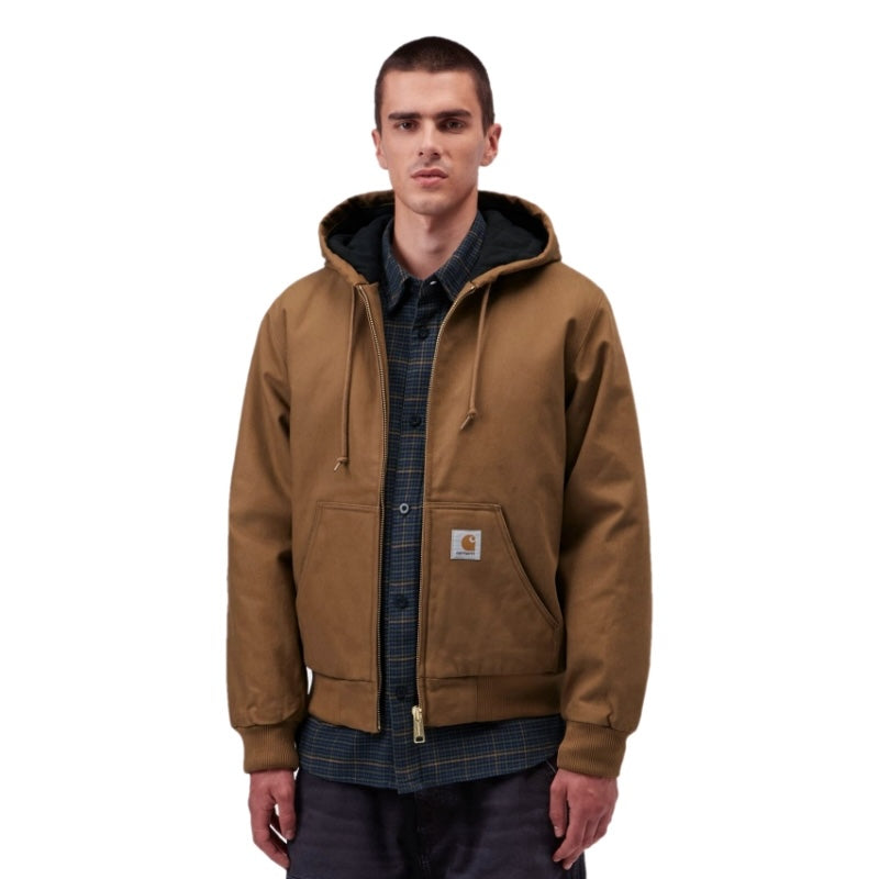 Carhartt WIP アクティブジャケット ACTIVE JACKET ハミルトンブラウン 着用画像 正面 1
