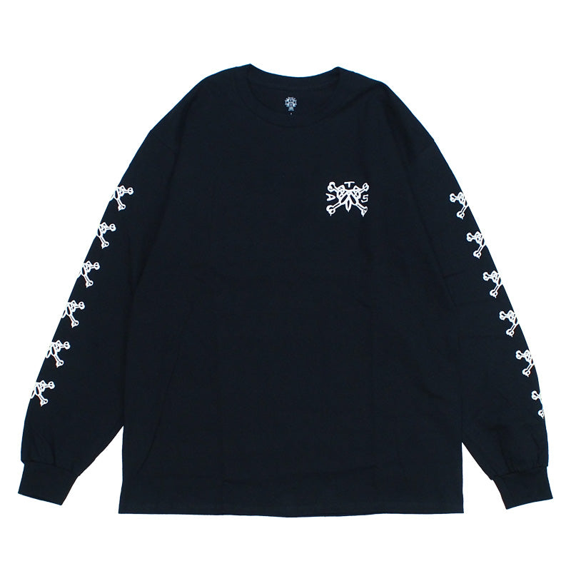 DOGTOWN　L/STシャツ　"DOGS L/S TEE"　(Black / White)