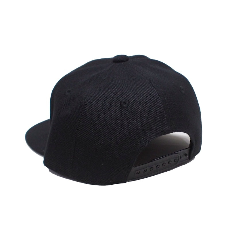 DOGTOWN　キャップ　"CROSS LOGO FLAT SNAPBACK CAP"　(Black / White)