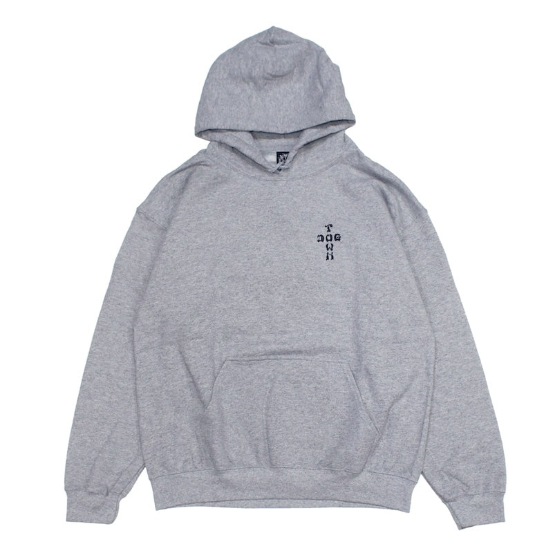 DOGTOWN　パーカー　"CROSS LOGO HOODIE"　(Gray / Black)