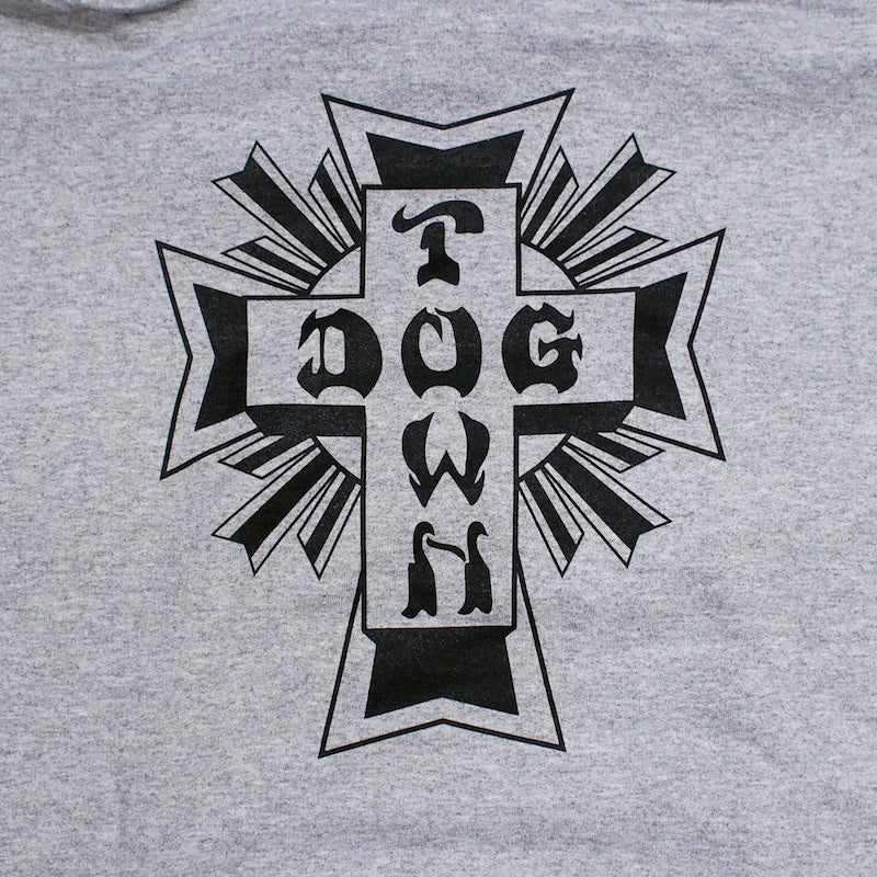 DOGTOWN　パーカー　"CROSS LOGO HOODIE"　(Gray / Black)