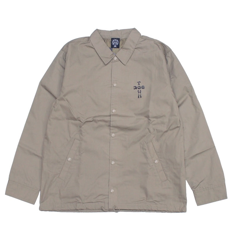 DOGTOWN　コーチジャケット　"DT DRESSEN 1 T/C COACH JACKET"　(Beige / Black)