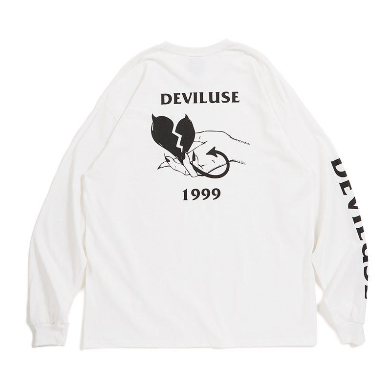 Deviluse　L/STシャツ　"CREATE IT L/S TEE"　(White)
