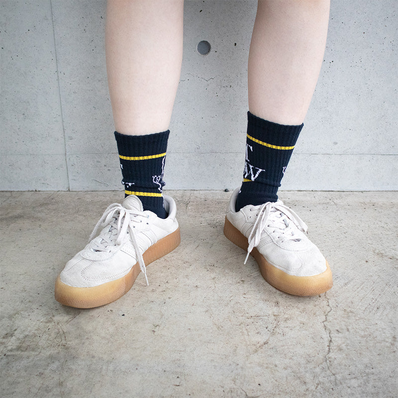 Deviluse　ソックス　"YOU DON'T KNOW ME SOCKS"　(Navy)