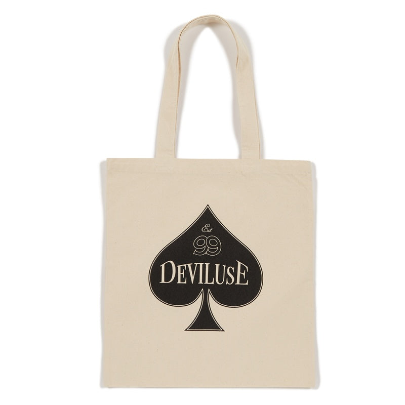 Deviluse　トートバッグ　"SPADE TOTE"　(Natural / Black)