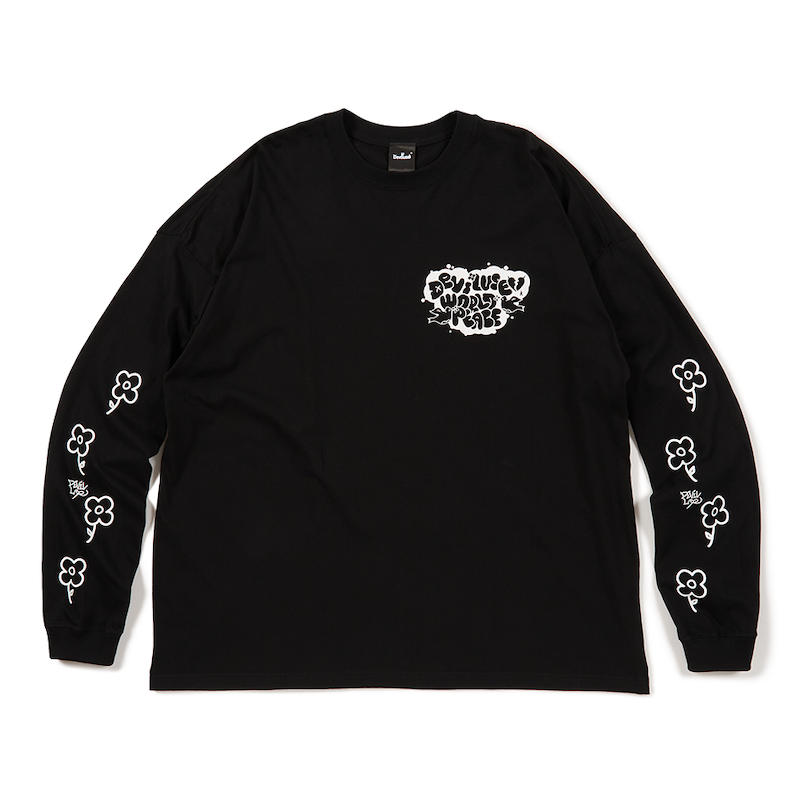 Deviluse　L/STシャツ　"WORLD PEACE L/S TEE"　(Black)