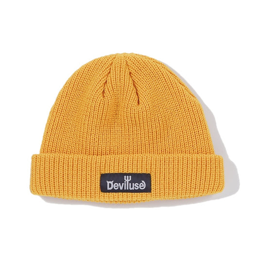 Deviluse　ビーニー　"LOGO BEANIE"　(Mustard)