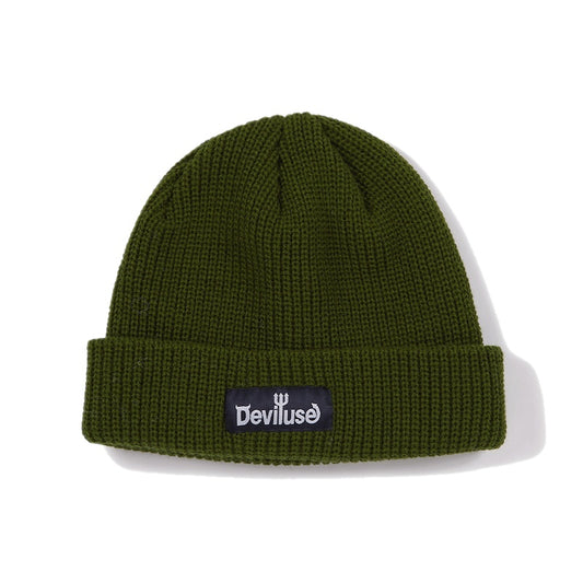 Deviluse　ビーニー　"LOGO BEANIE"　(Olive)