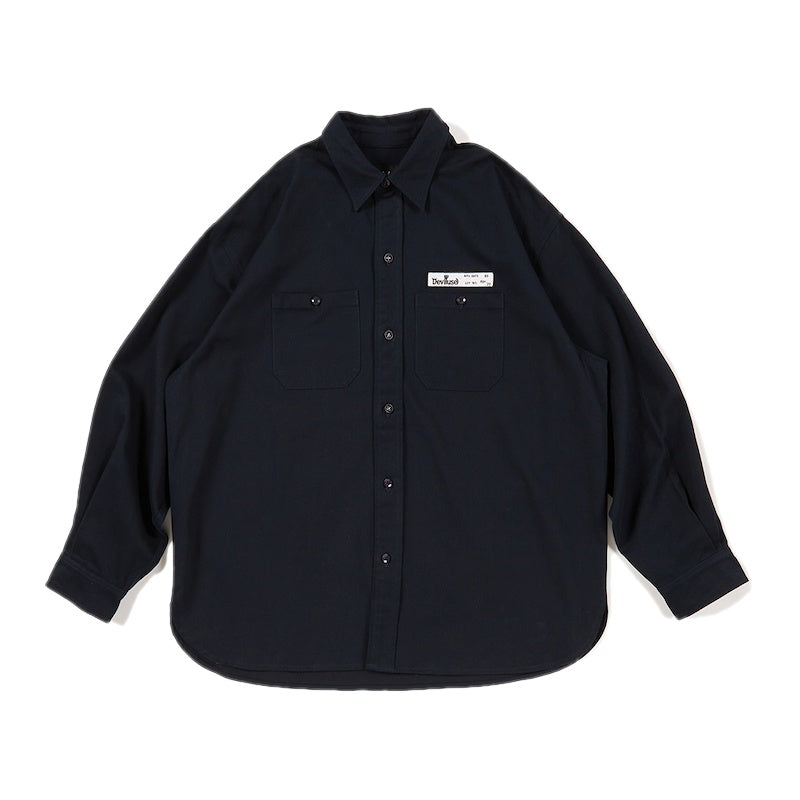 Deviluse　L/Sシャツ　"WORK SHIRTS"　(Black)