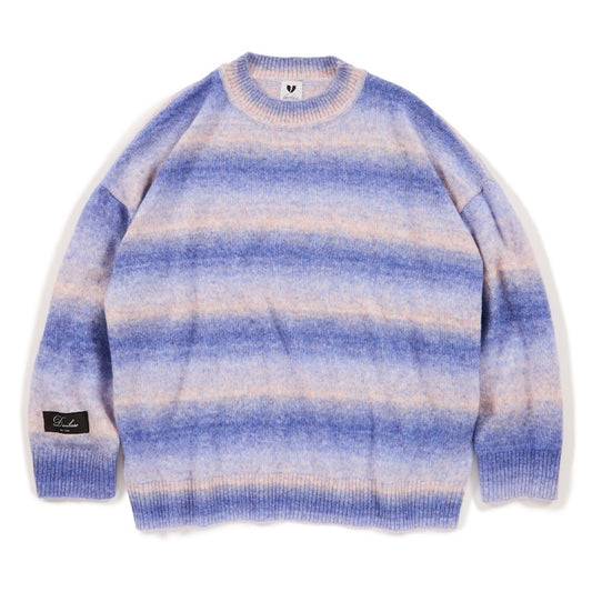 Deviluse　セーター　"BORDER KNIT CREWNECK"　(Blue)