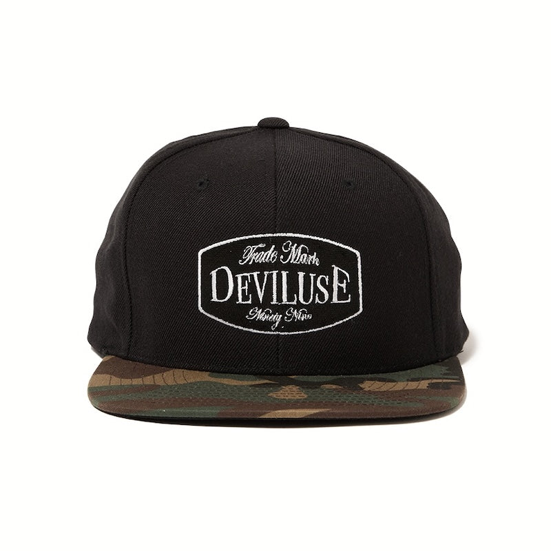 Deviluse　キャップ　"TRADE MARK SNAPBACK CAP"　(Black / Camo)