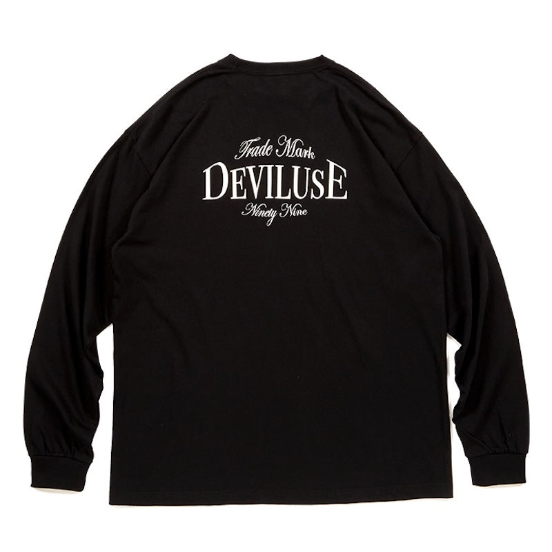 Deviluse　L/STシャツ　"TRADE MARK L/S TEE"　(Black)