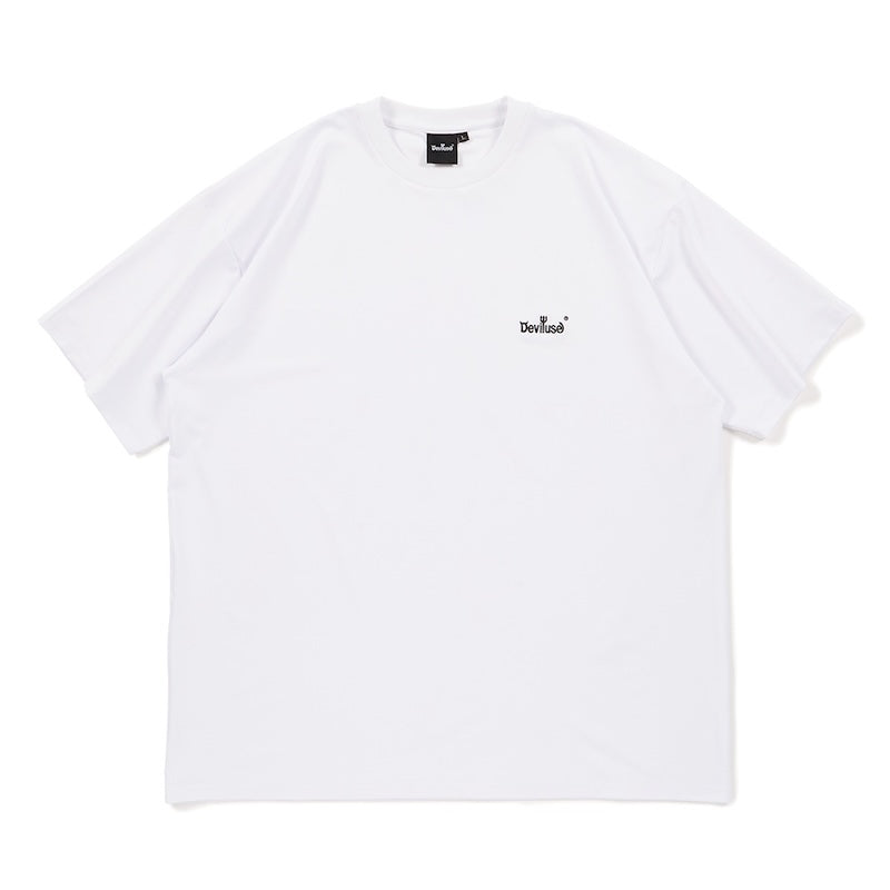 Deviluse　Tシャツ　"SMALL LOGO UTILITY TEE"　(White)