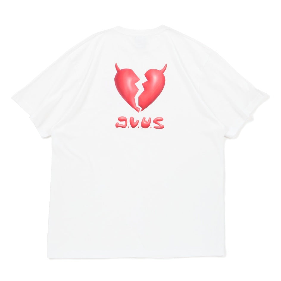 Deviluse　Tシャツ　"PLUMP HEART TEE"　(White)