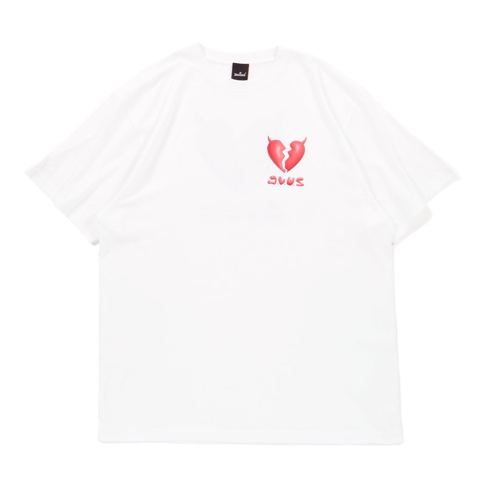 Deviluse　Tシャツ　"PLUMP HEART TEE"　(White)