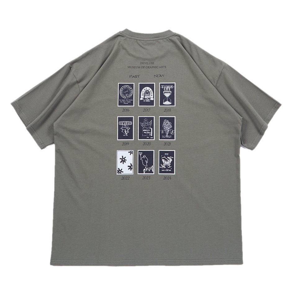 Deviluse　Tシャツ　"MUSEUM TEE"　(Olive)