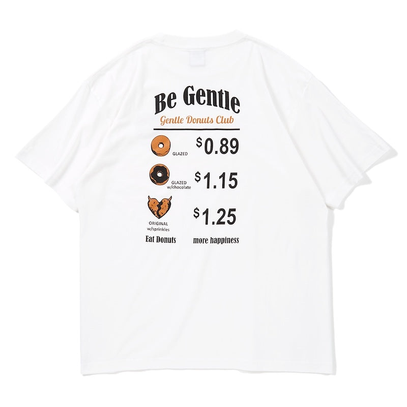 Deviluse　Tシャツ　"GENTLE DONUTS CLUB TEE"　(White)