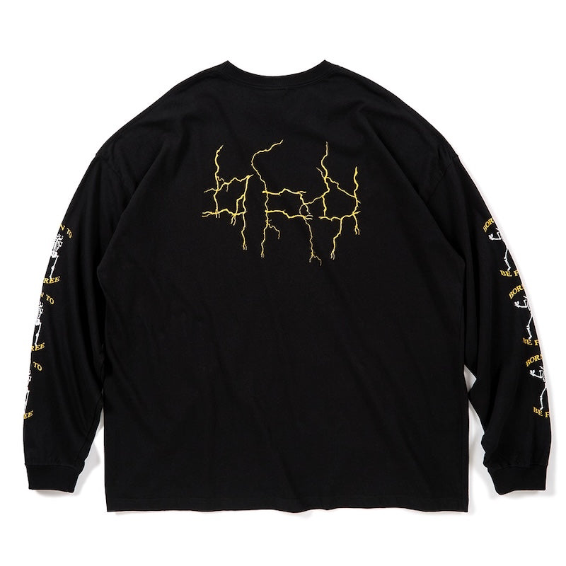 Deviluse　L/STシャツ　"LIGHTNING L/S TEE"　(Black)