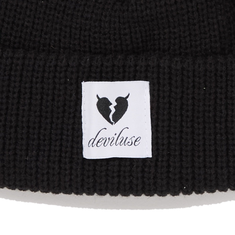 Deviluse　ビーニー　"HEARTACHES BEANIE"　(Black)