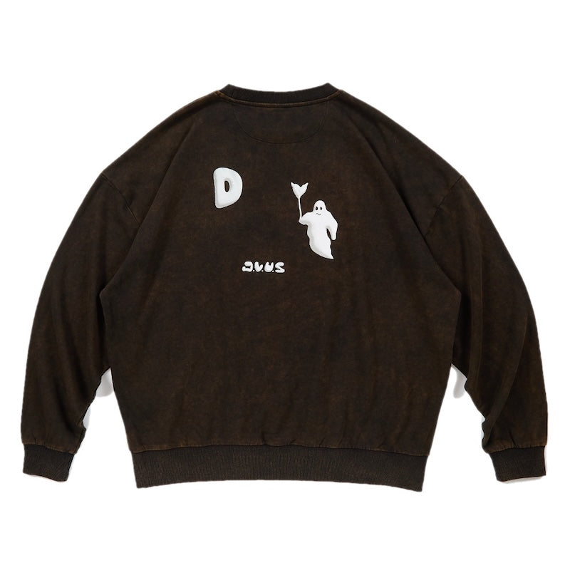 Deviluse　クルースウェット　"YOU DON'T KNOW ME CREWNECK SWEAT"　(Washed Black)