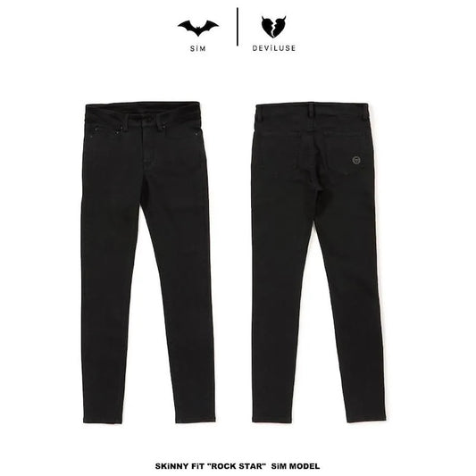 Deviluse　パンツ　"SKINNY FIT “ROCK STAR” SiM MODEL"　(Black)