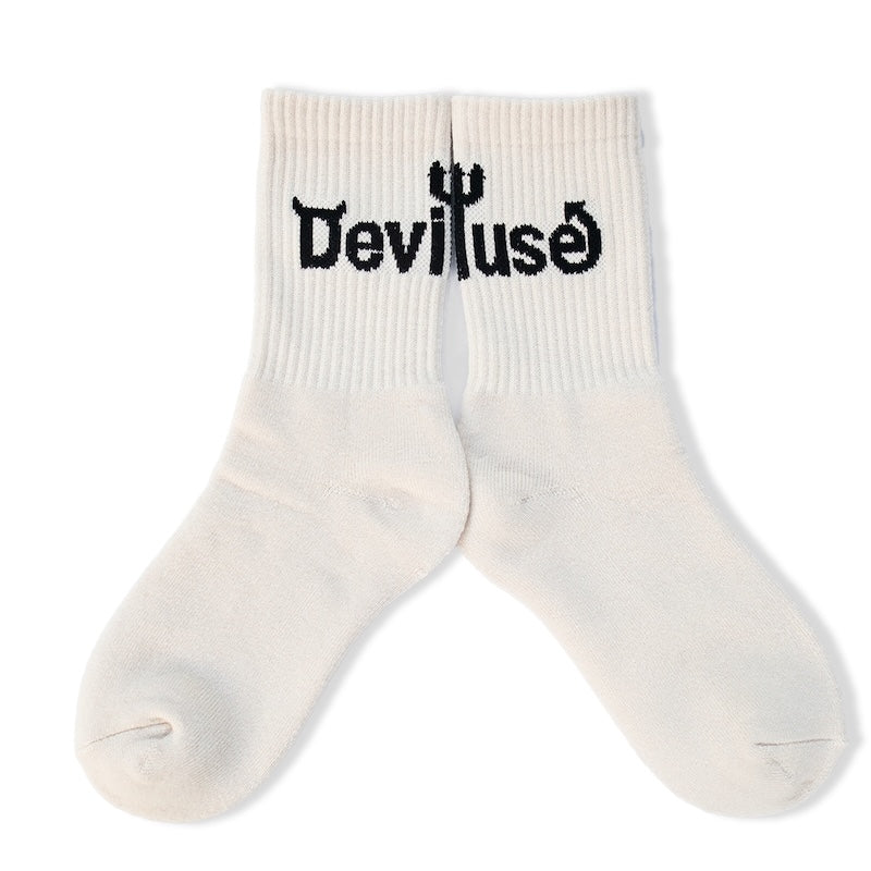 Deviluse　ソックス　"LOGO SOCKS"　(Natural)