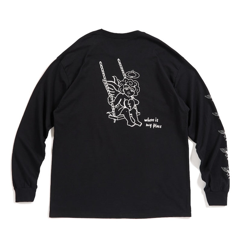 Deviluse　L/STシャツ　"SWING L/S TEE"　(Black)