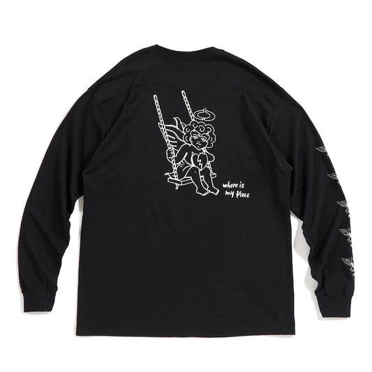 Deviluse　L/STシャツ　"SWING L/S TEE"　(Black)