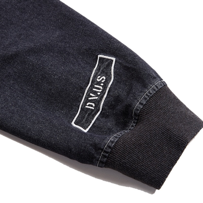 Deviluse ジャケット DENIM ZIP HOODIE ブラック 袖