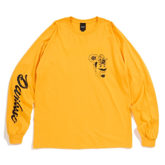 Deviluse L/STシャツ Eat' em L/S TEE イエロー 商品画像 正面
