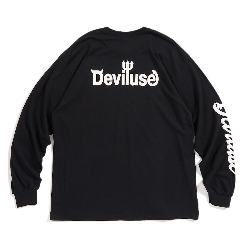 Deviluse L/STシャツ Eat' em L/S TEE ブラック 商品画像 背面