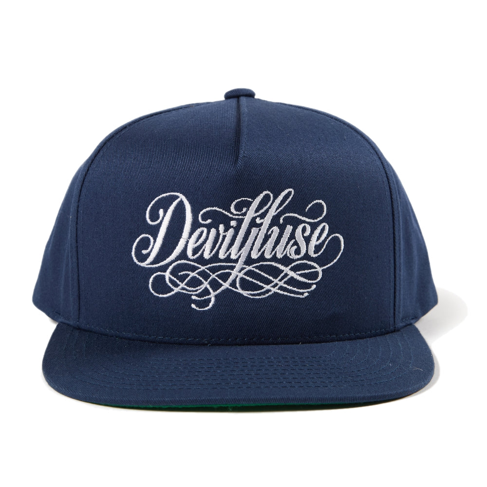 Deviluse キャップ SCRIPT CAP ネイビー 商品画像 正面