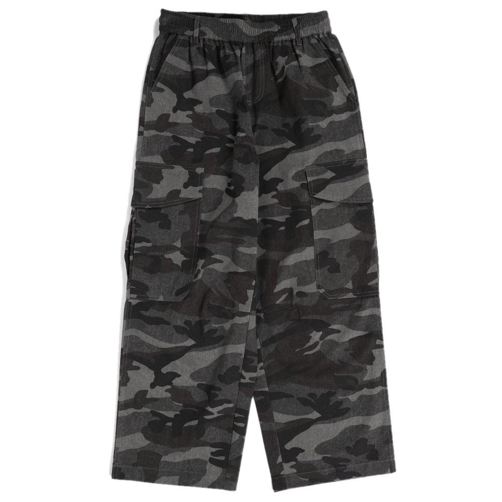 Deviluse パンツ CAMO WIDE CARGO PANTS オリーブ 商品画像 正面