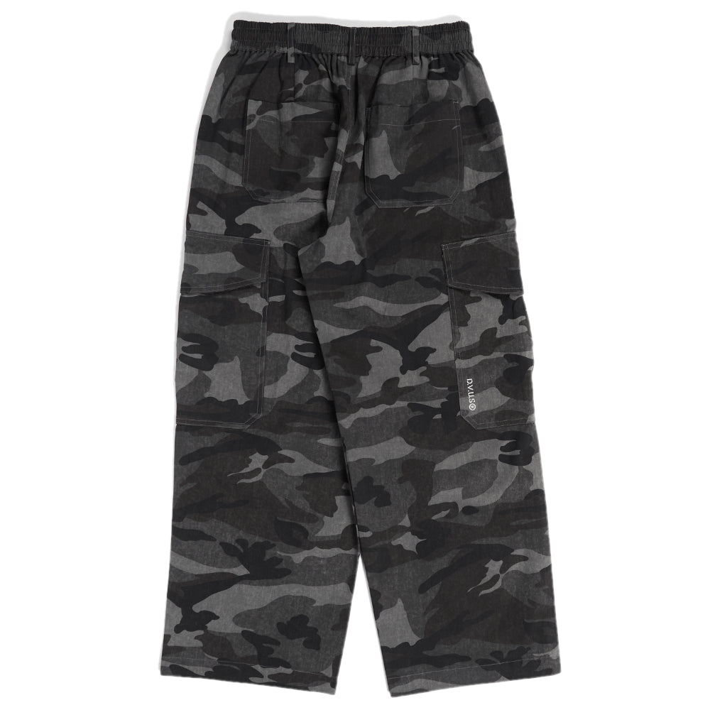 Deviluse パンツ CAMO WIDE CARGO PANTS オリーブ 商品画像 背面