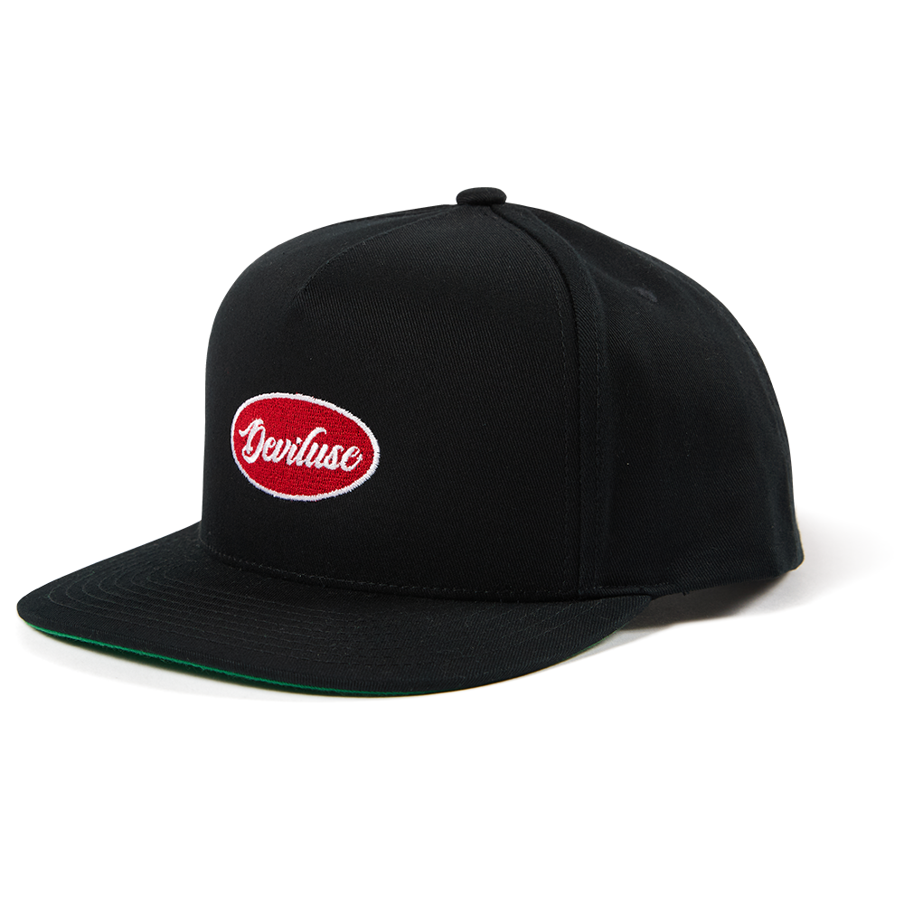 Deviluse キャップ PATCH CAP ブラック 商品画像 斜め