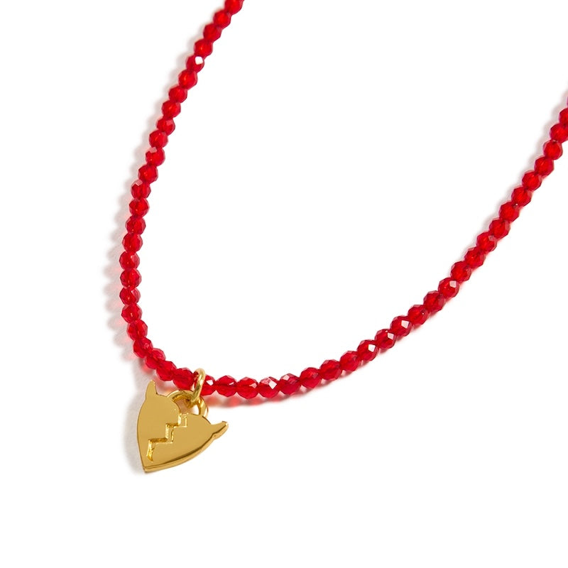 Deviluse ネックレス BEADS NECKLACE レッド 商品画像 クローズアップ