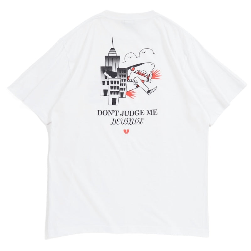 Deviluse　Tシャツ　"DON'T JUDGE ME TEE"　(White)
