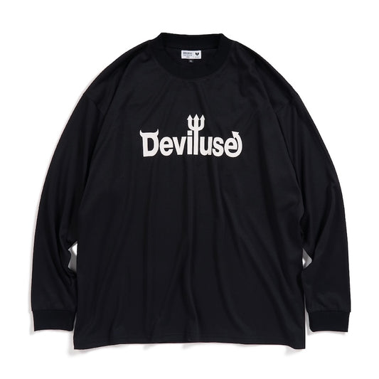 Deviluse L/STシャツ LOGO L/S TEE ブラック 商品画像 正面