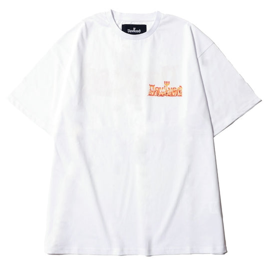 Deviluse Tシャツ FLAME LOGO TEE ホワイト 商品画像 正面