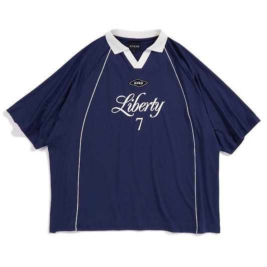 Deviluse Tシャツ LIVERTY GAME SHIRTS ネイビー 商品画像 正面