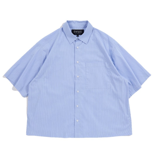 Deviluse S/Sシャツ CHECK S/S SHIRTS ブルー 商品画像 正面