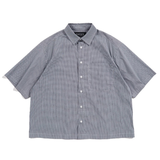 Deviluse S/Sシャツ CHECK S/S SHIRTS ブラック 商品画像 正面