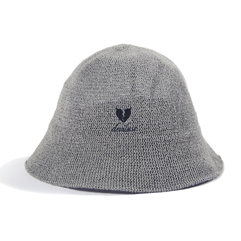 Deviluse ストローハット STRAW HAT グレー 商品画像 正面